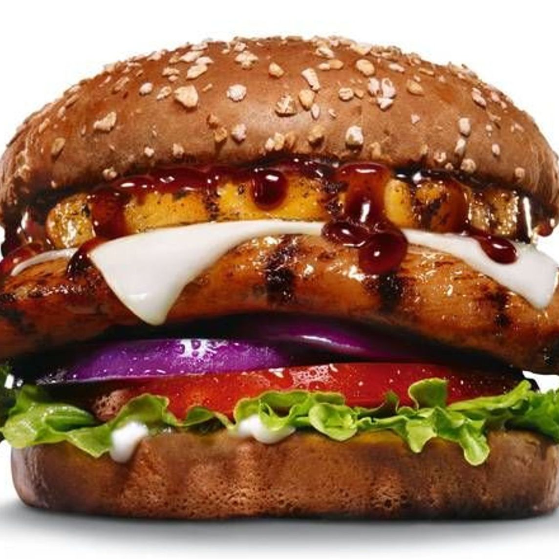 Chargrilled hawaiian chicken sand