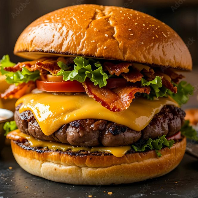 Hamburguesa de tocino