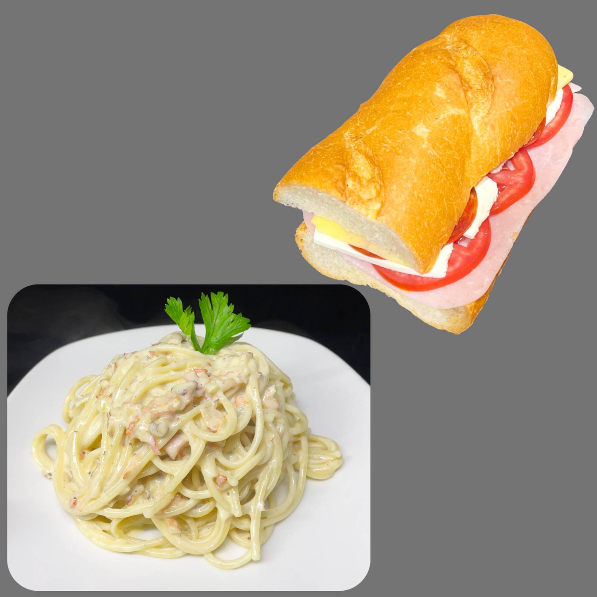 pasta mas baguette