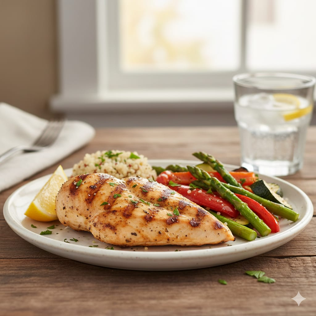 Pollo a la plancha 1/2