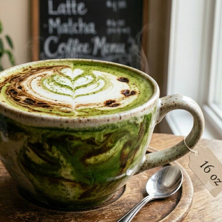 Dirty Matcha Latte Caliente Grande