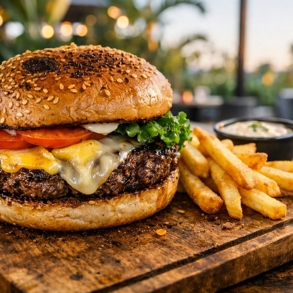 Hamburguesa de Arrachera