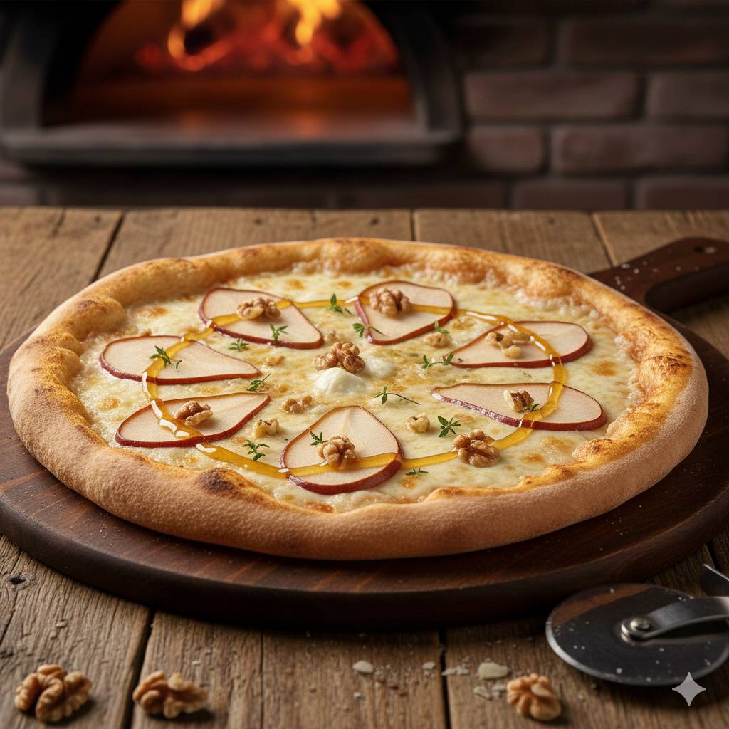 Pizza Grande Pera Gorgonzola Noce E Miele