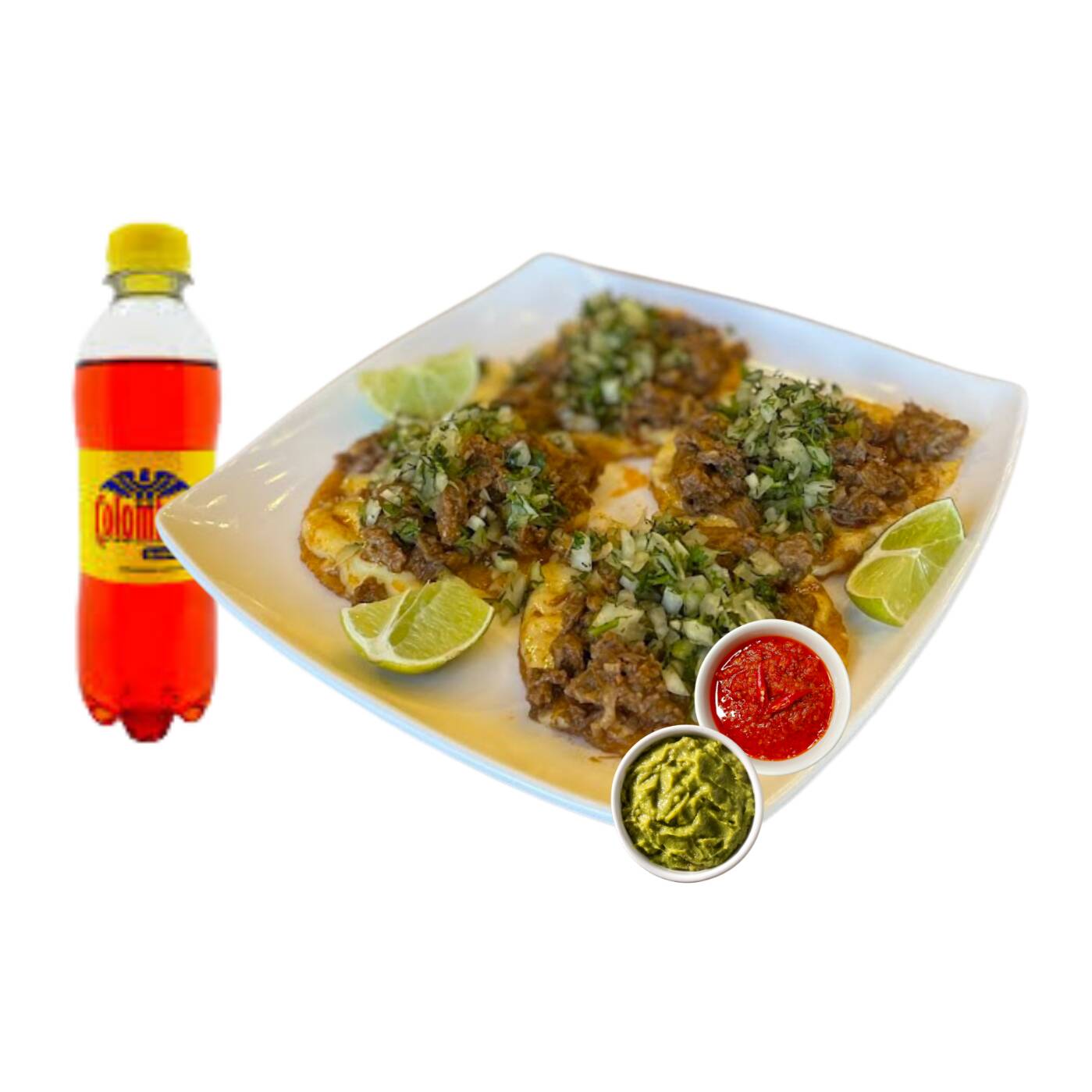 Combo 4 Tacos de Birria y Gaseosa