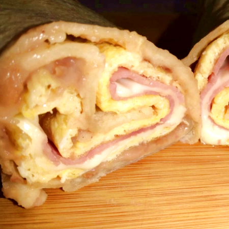 BURRITO OMELETTE QUESO JAMON