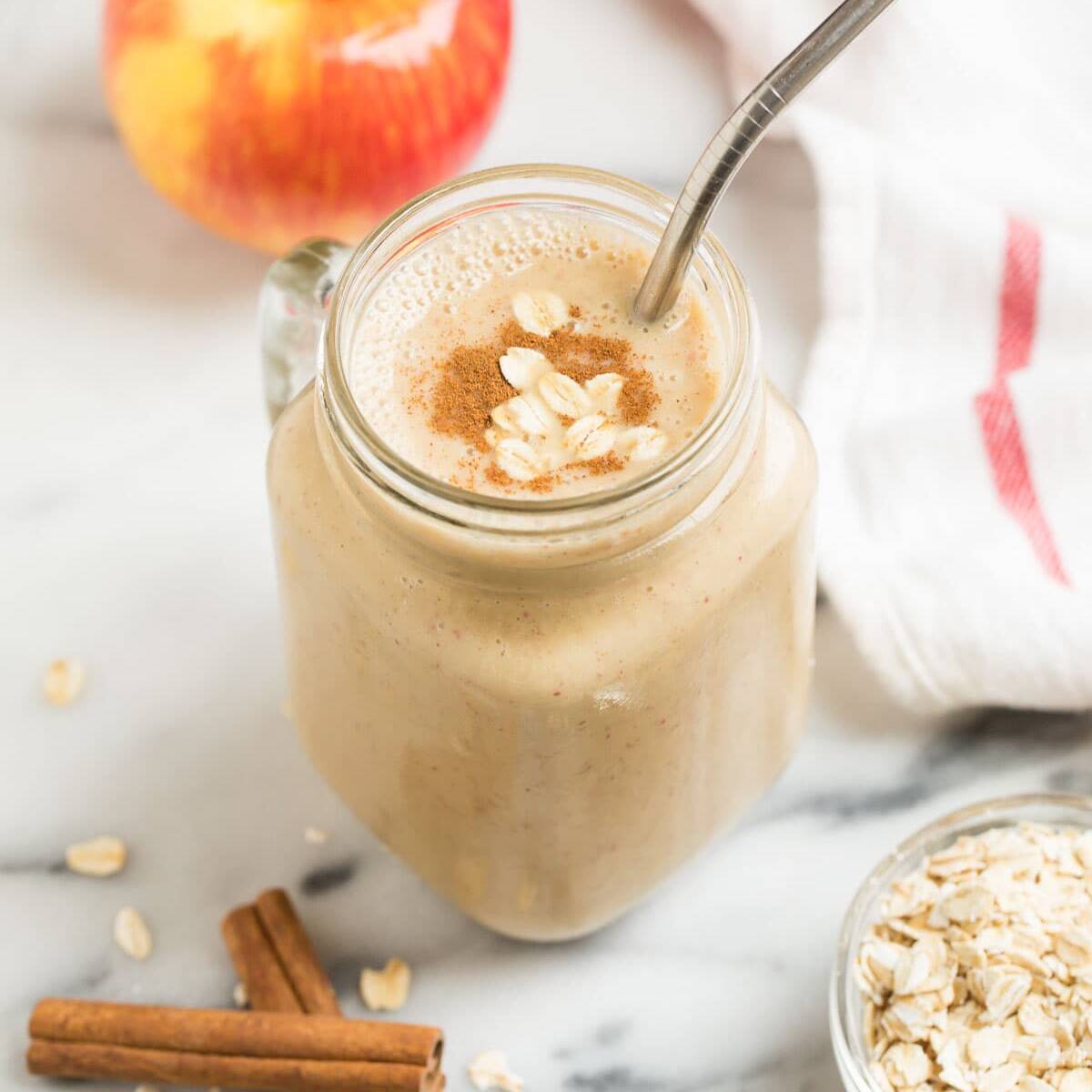 🍎✨ Licuado de Manzana y Canela Delicioso