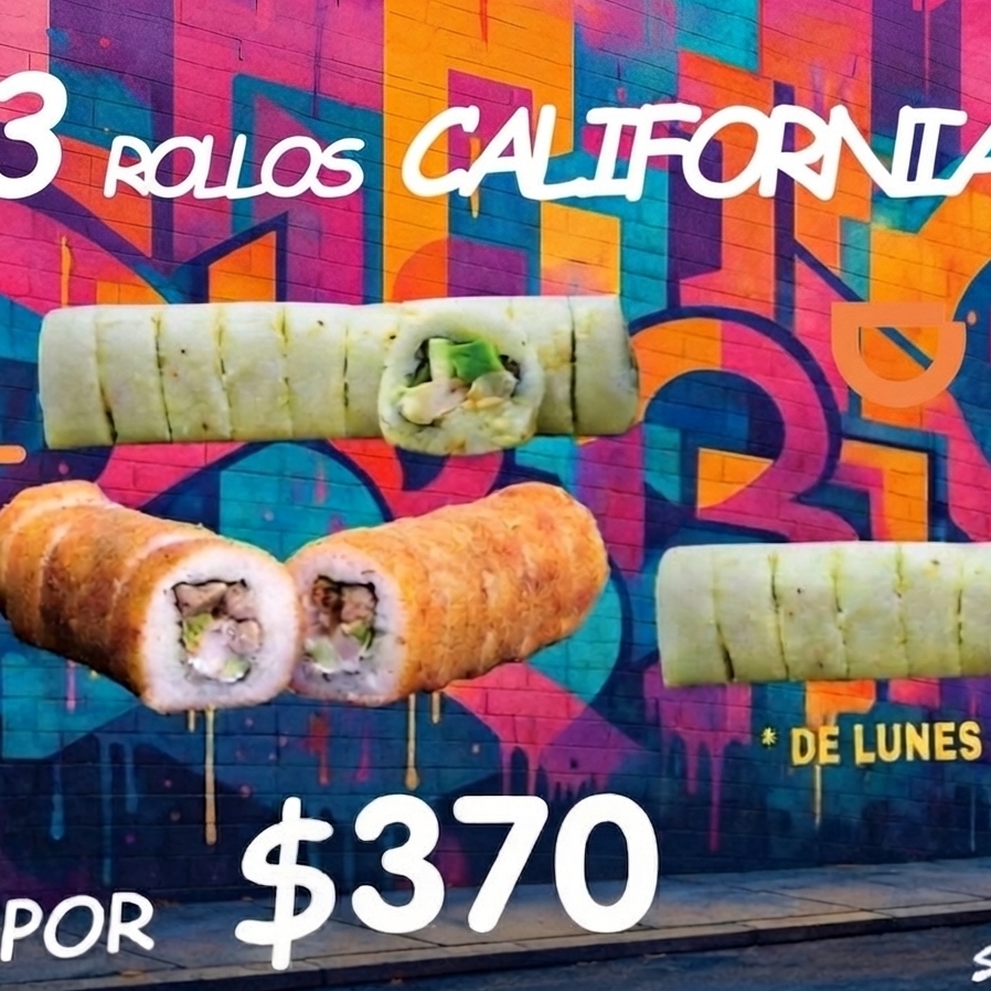 Combo DIDI Rollos California !!!