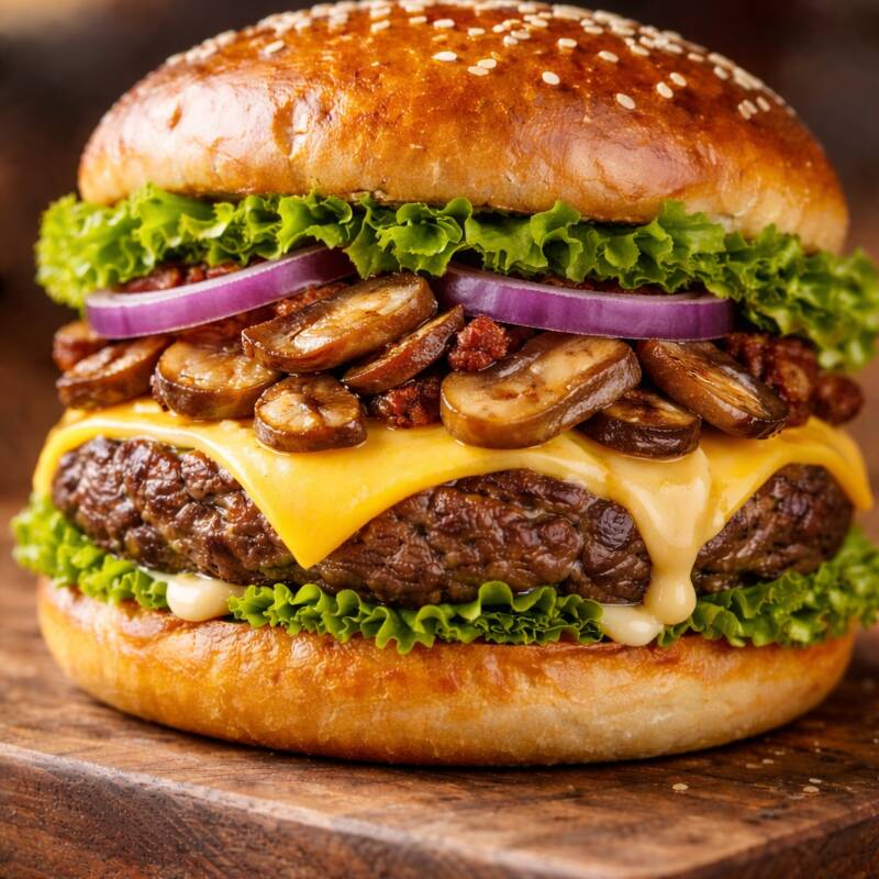 Hamburguesa Champiñones