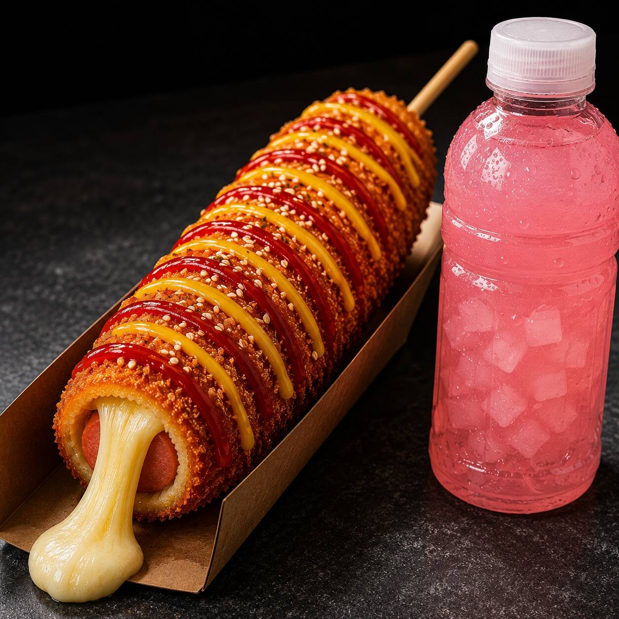 Combo 1 Banderilla Combinada, 1 Bebida Mogu Mogu