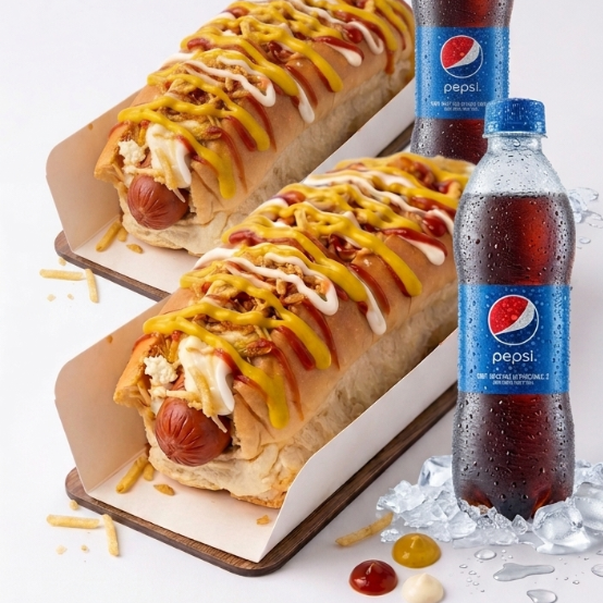 2 Perros + 2 Gaseosa 250ml