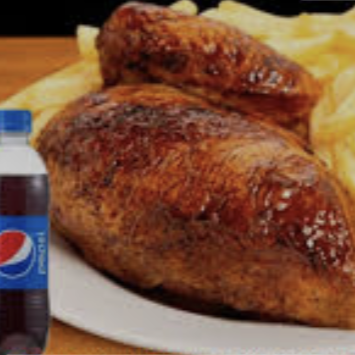 1/4 Pollo Brasa + Papas + Ensalada + PEPSI 355