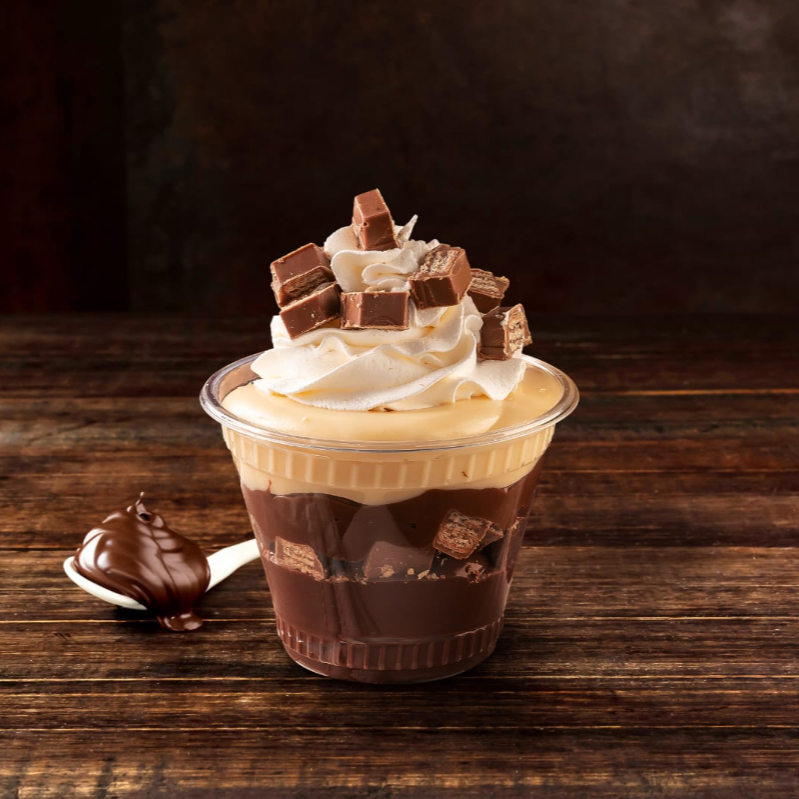 Creme de chocolate, Kit Kat, Creme de galak, Nutella e Chantininho 1 unidade. 340gr. 250 ml.