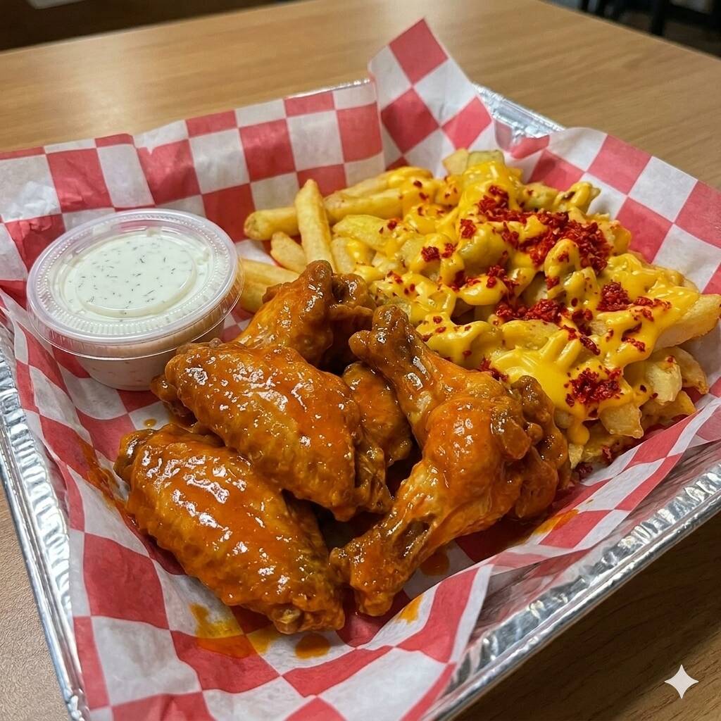 Alitas Jr. ➕Queso🧀🐥🍟🍗