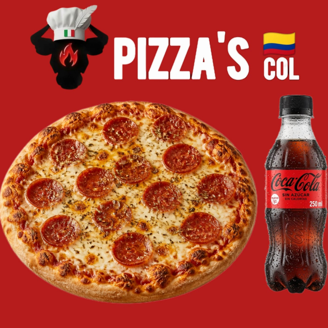 PIZZA PEPERONI JUNIOR + GASEOSA