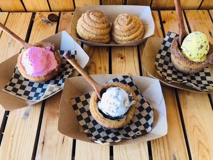 Canasta de Churro con Helado