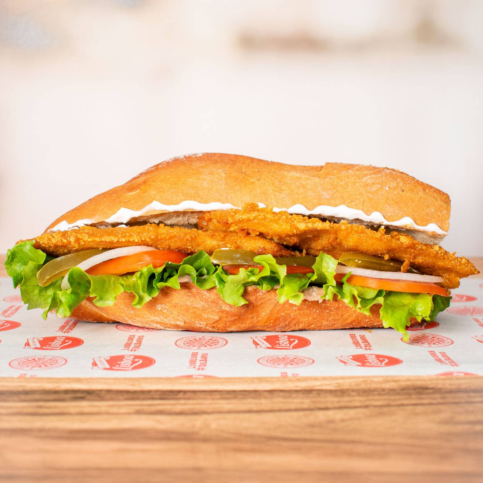 Lonche de Pollo Empanizado