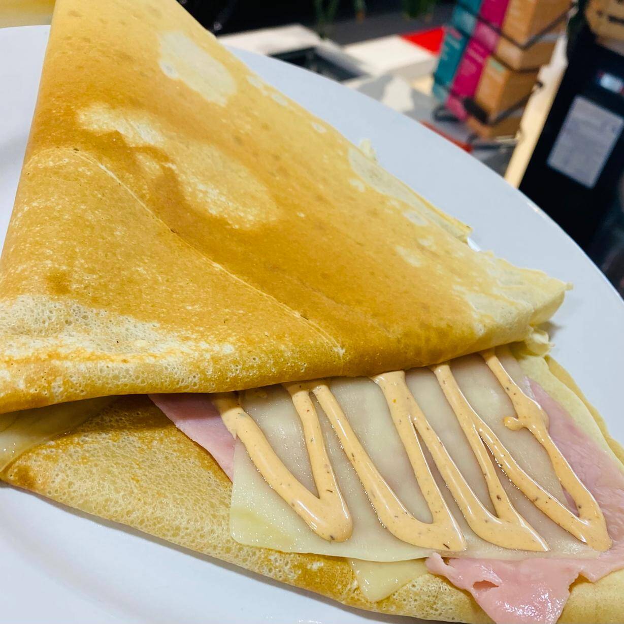 Crepa Salada de Jamón y Queso
