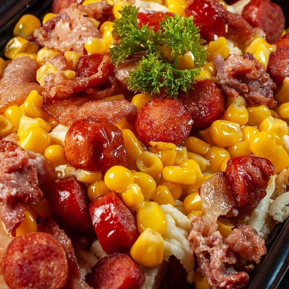 Salchipapa Especial Pollo