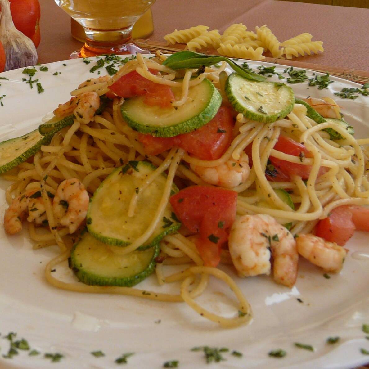 Pasta Especialidad Di Camarones