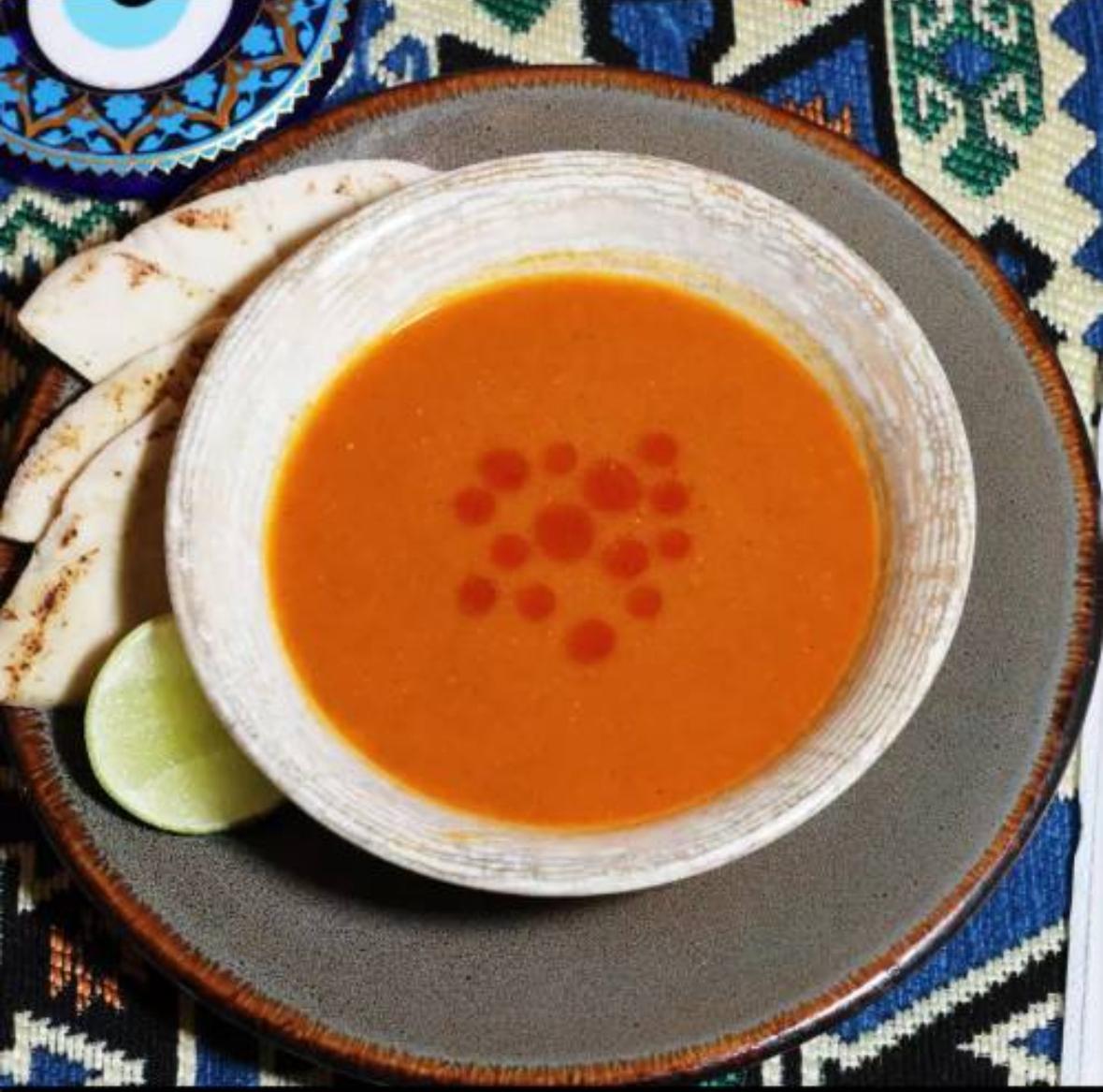 SOPA DE LENTEJAS ROJAS
