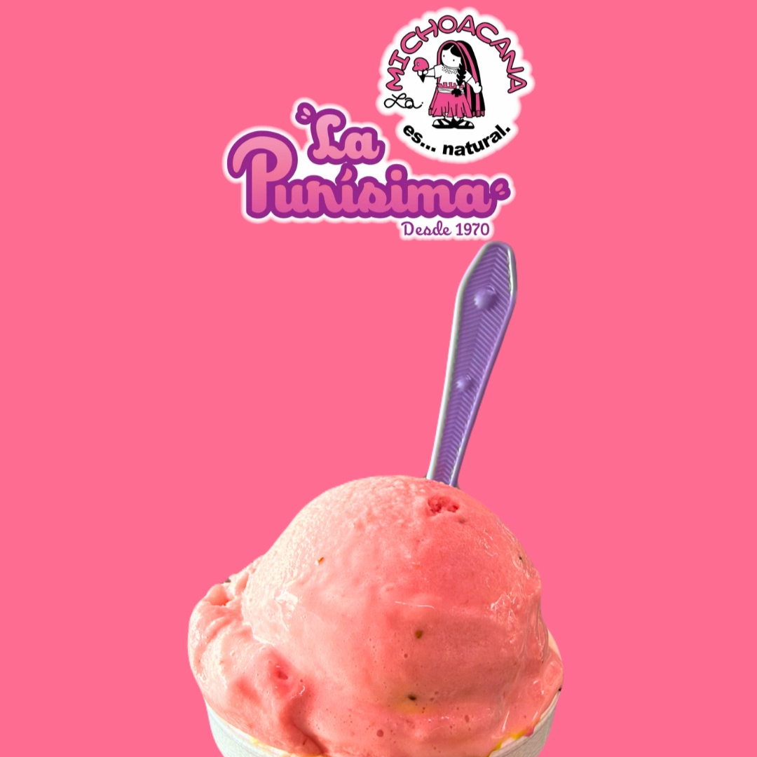 Helado de Fresa de Leche