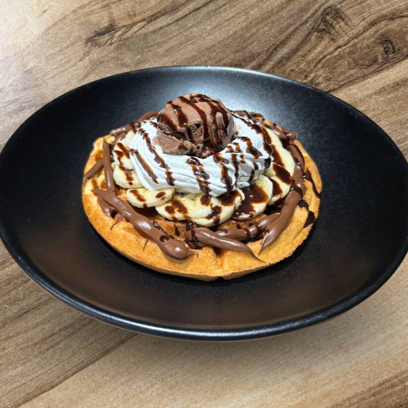 Waffles Nutella Plátano