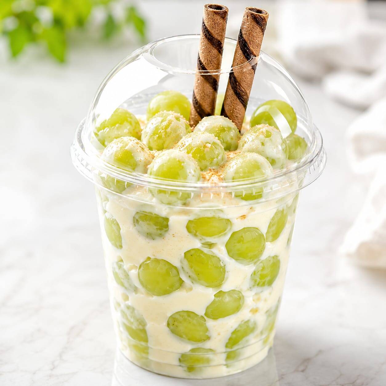 Uvas con Crema