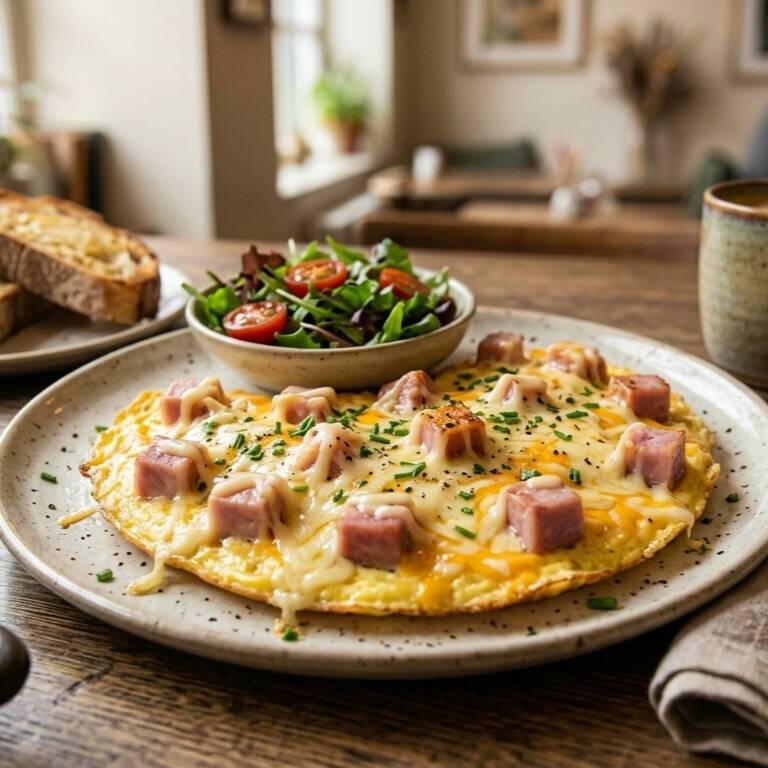 Omelete Jamón con Queso