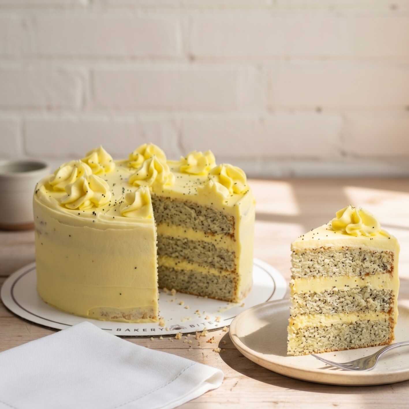 Porción Torta de Naranja y Amapola