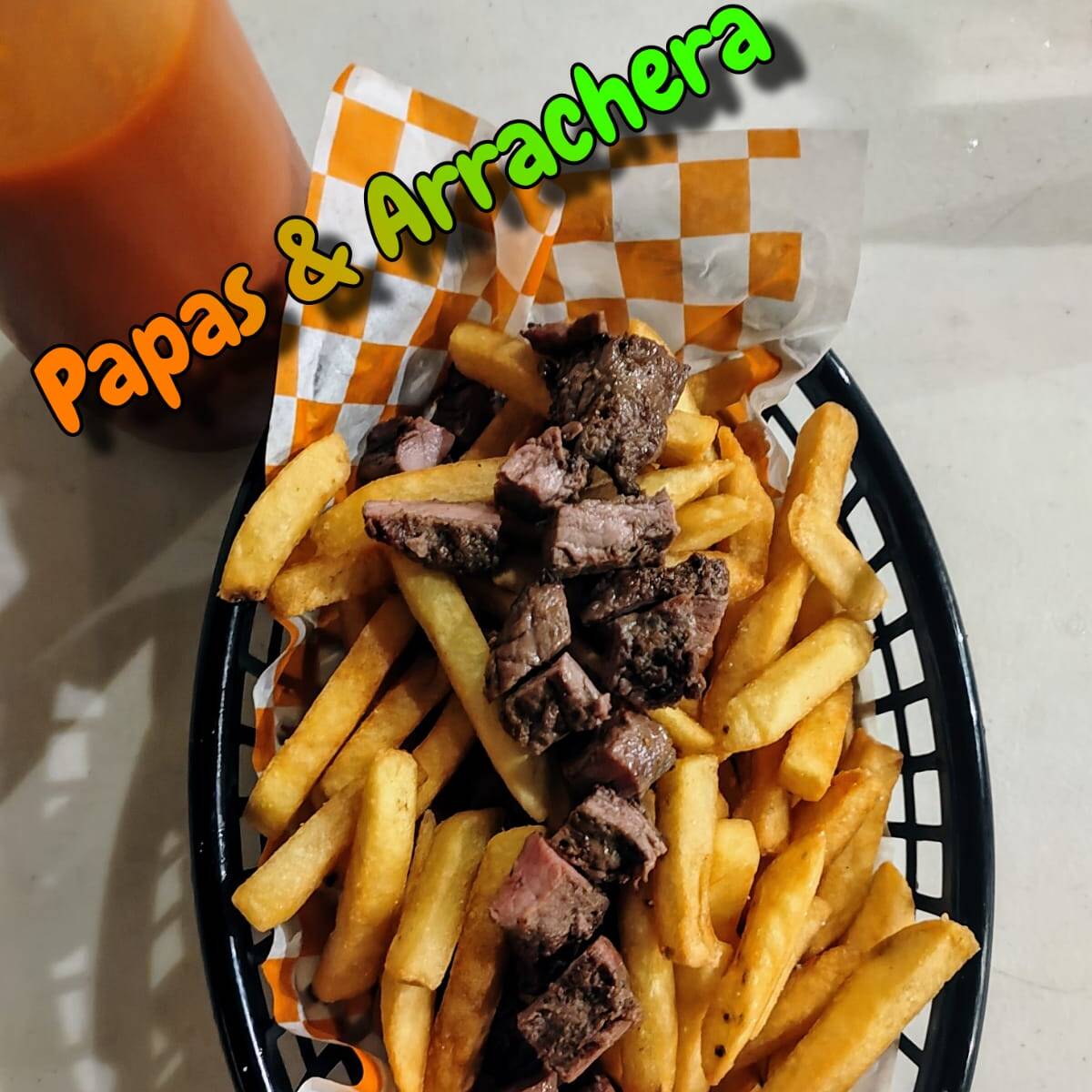 Papas con Arrachera