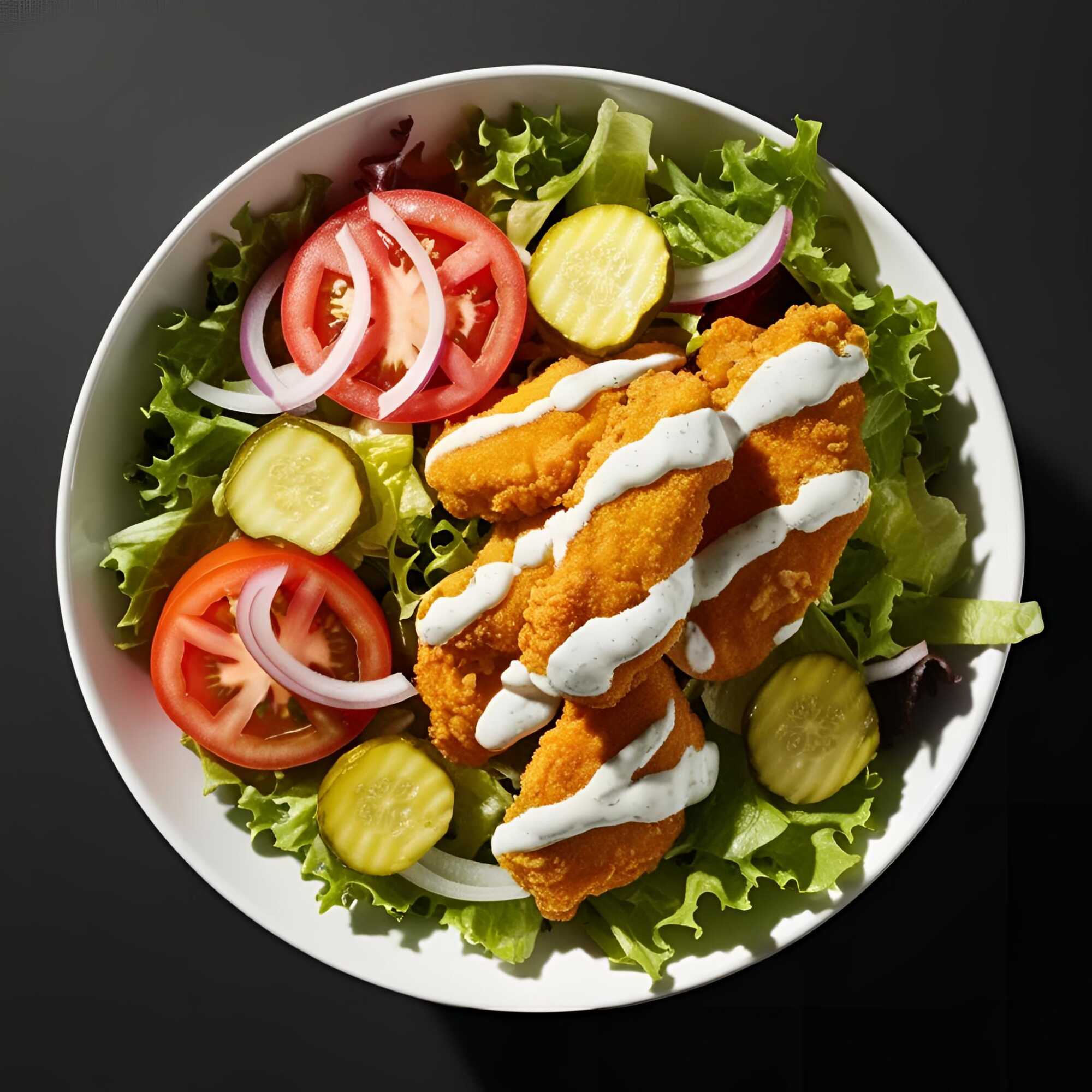 ENSALADA DE TENDER DE POLLO