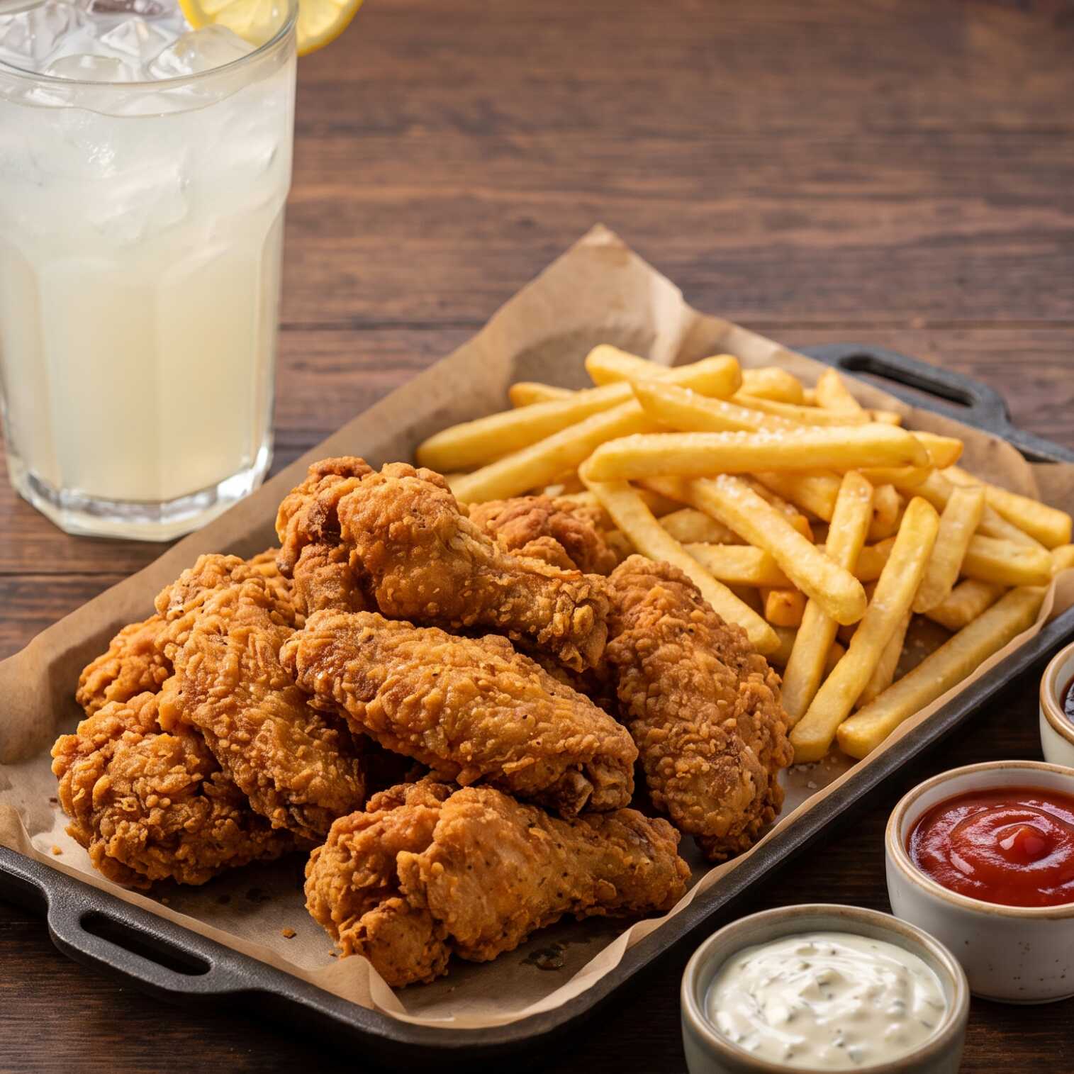 Combo 8 Alitas + Papas + Bebida