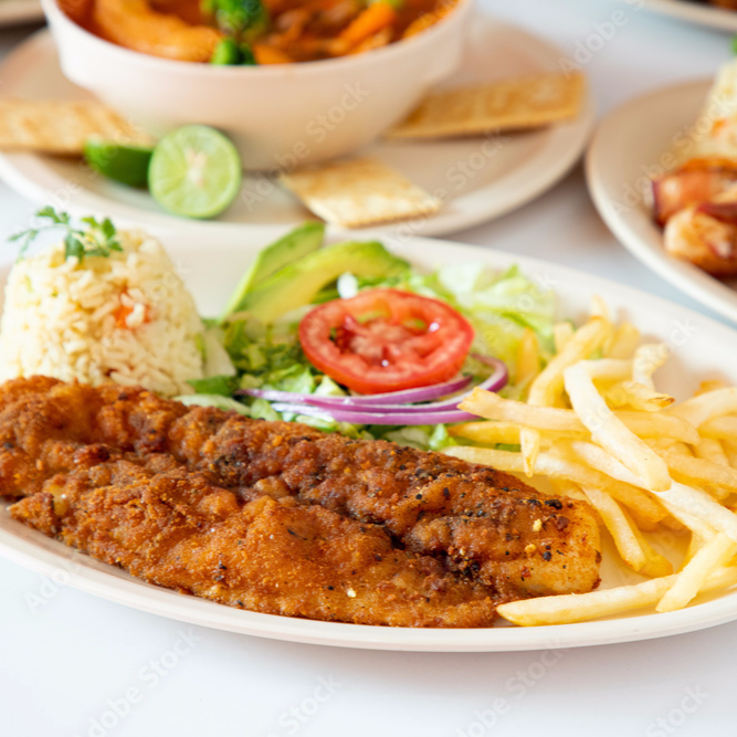 Filete de Pescado Empaniza al Alto Freido Profundo