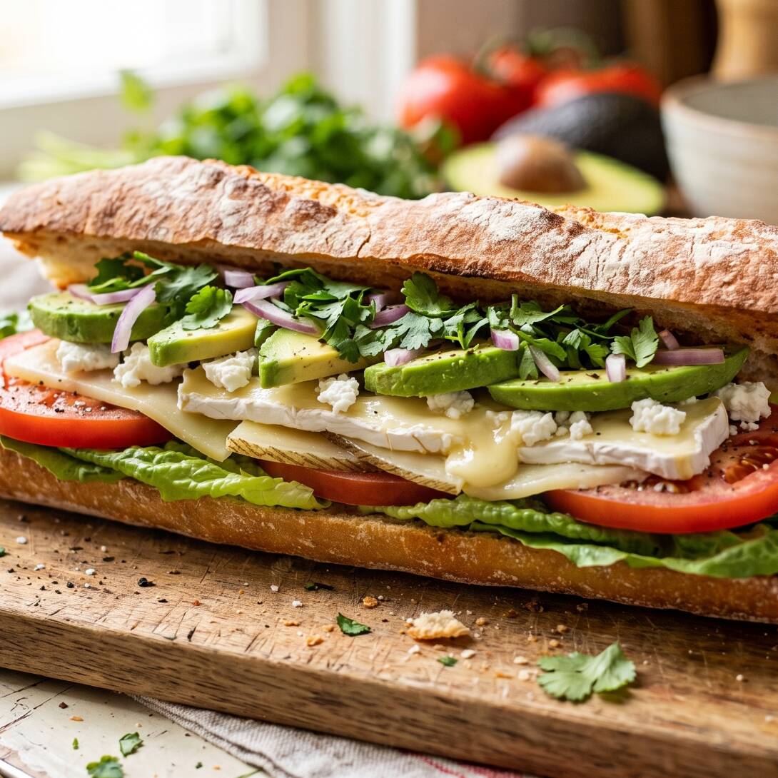 Baguette De Tres Quesos