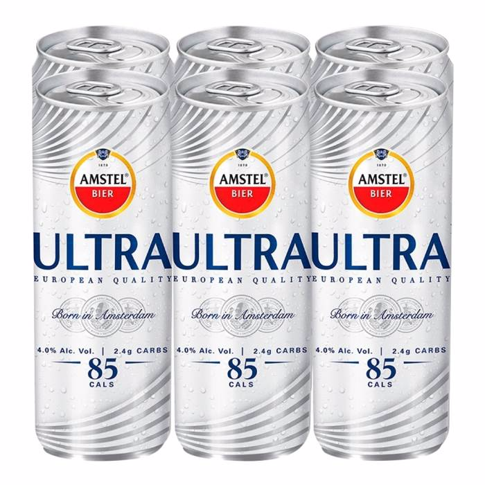 Six Ultra Amstel Bote 355 Ml