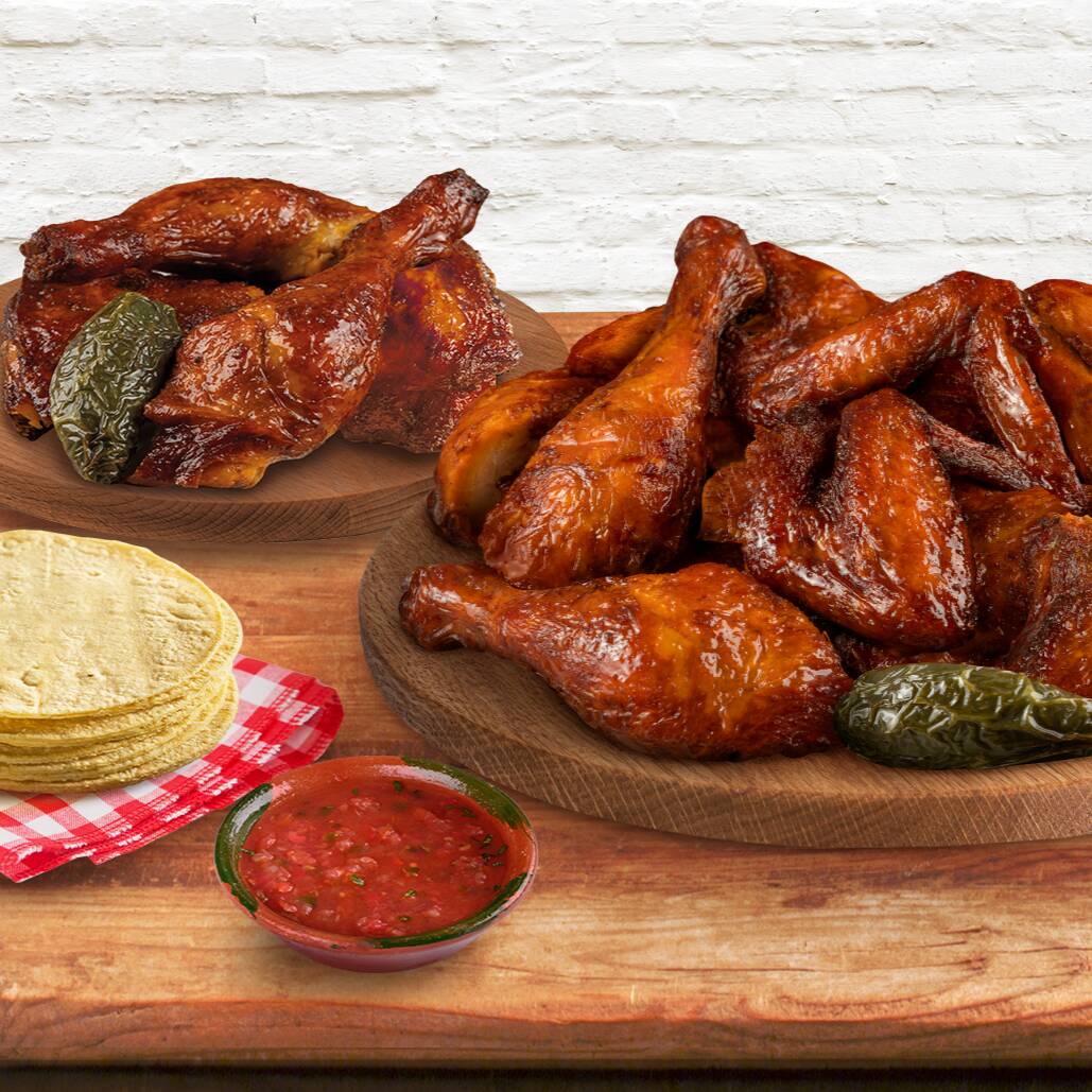 Pollo y medio (piernas y muslos)