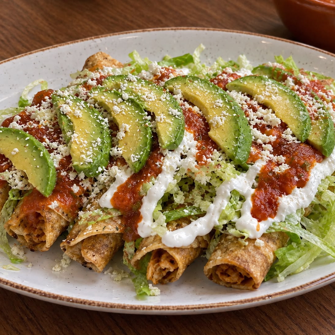 Flautas con Aguacate