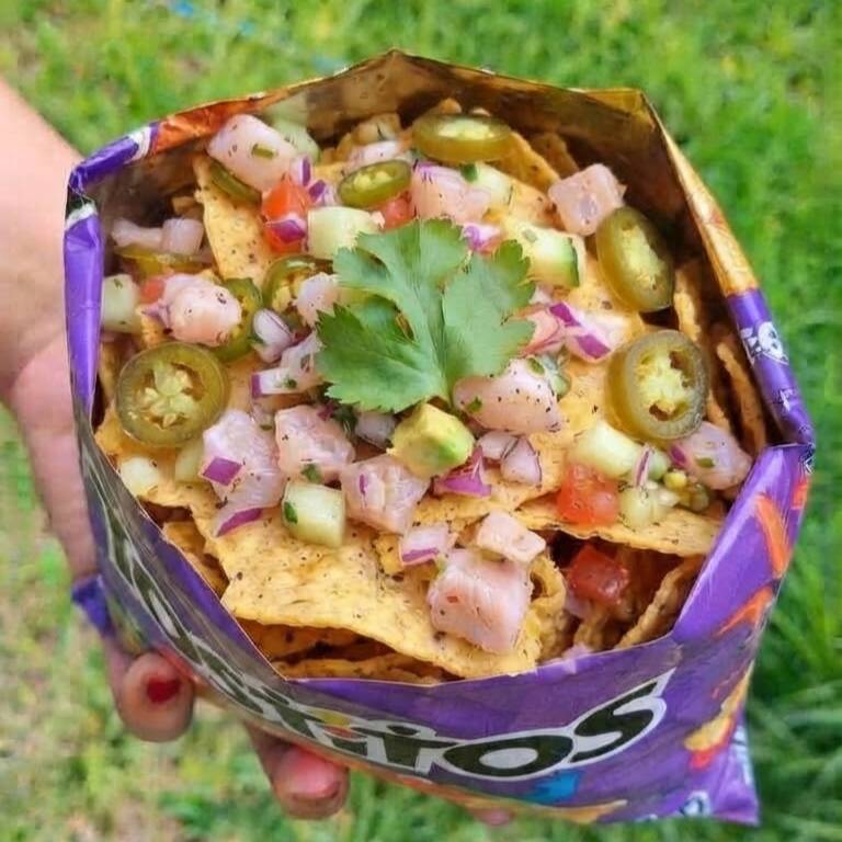 Tostitos con Ceviche