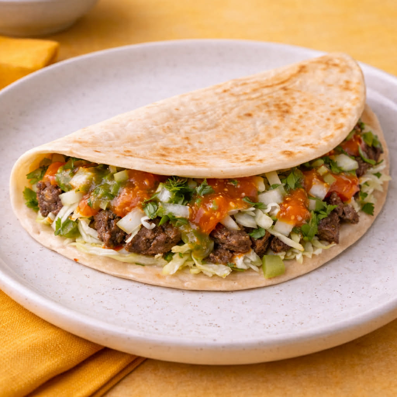 Quesadilla Harina con Carne