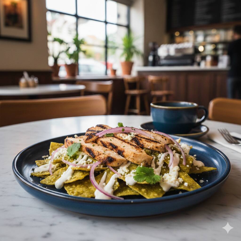 Chilaquiles con Pollo Grill 60 gm