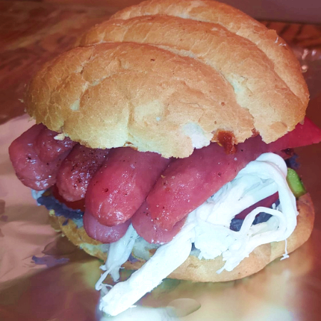 TORTAS CHICA de SALCHICHA de PAVO