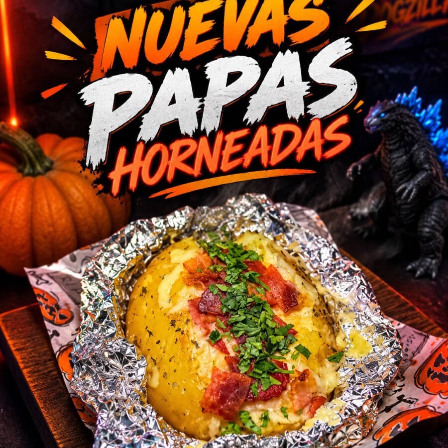 Papa Horneada Gratinada