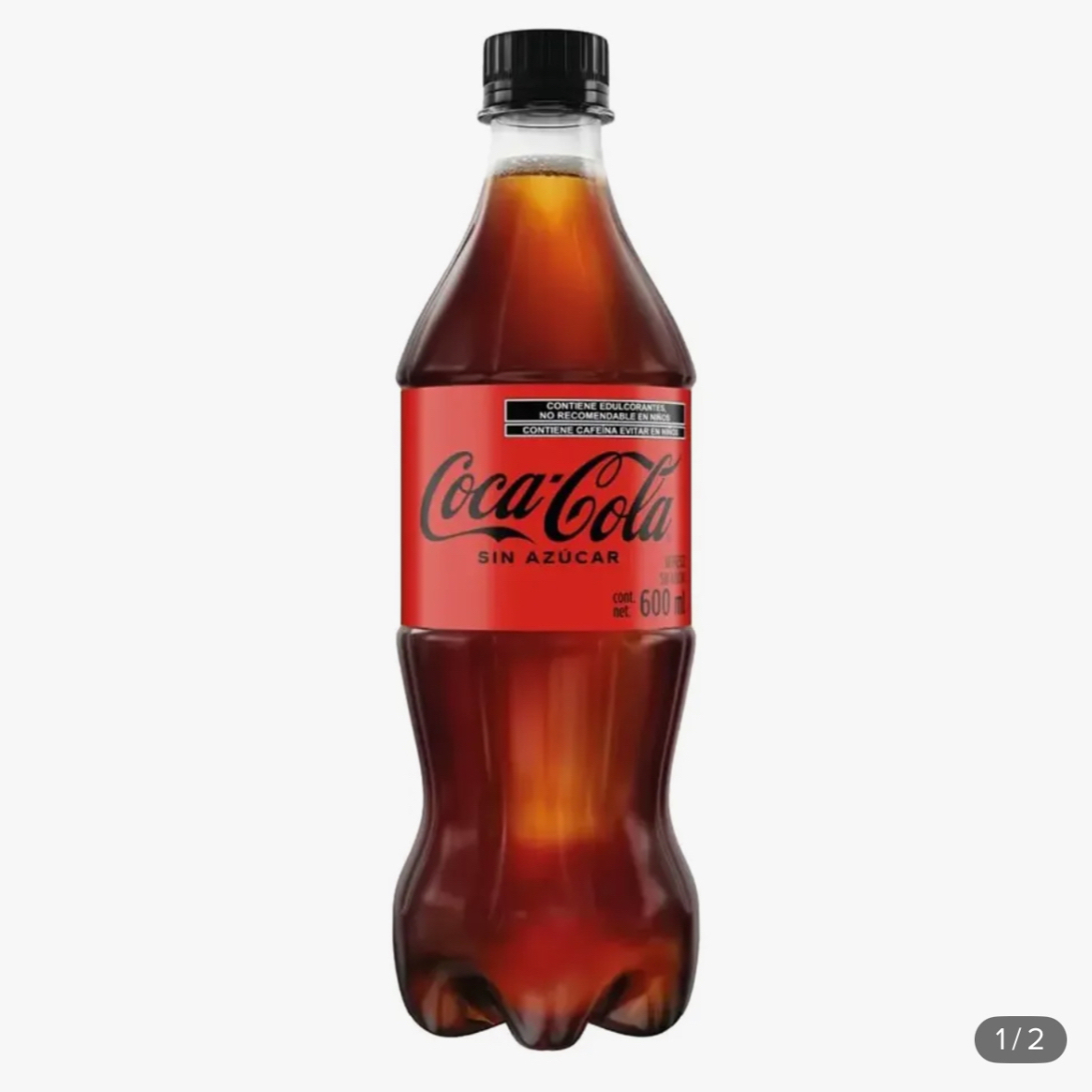 COCA-COLA Sin azúcar 600 ml