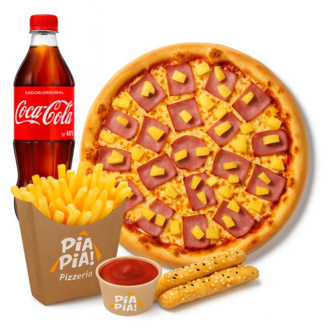 COMBO LOVER HAWAIANA (PALITOS PARMESANO + PAPAS + REFRESCO)
