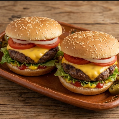 Pareja de Hamburguesas Sencillas (Mismo Producto)