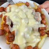 SALCHIPAPA GRATINADA PARA 2