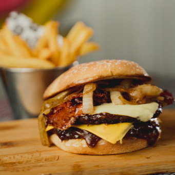 Full BBQ Burger.