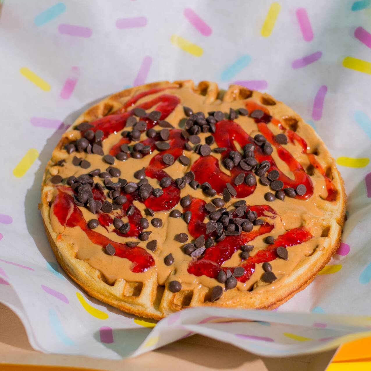 Waffle Peanut jelly