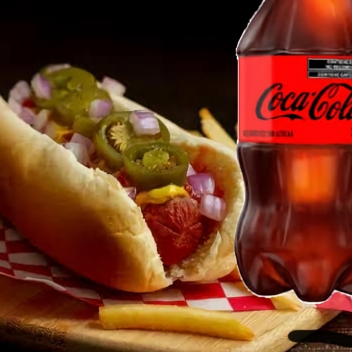 Hot Dog Sencillo + Coca Cola 355ml Zero Promo