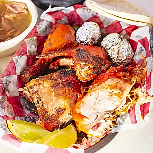 1/2 pollo asado